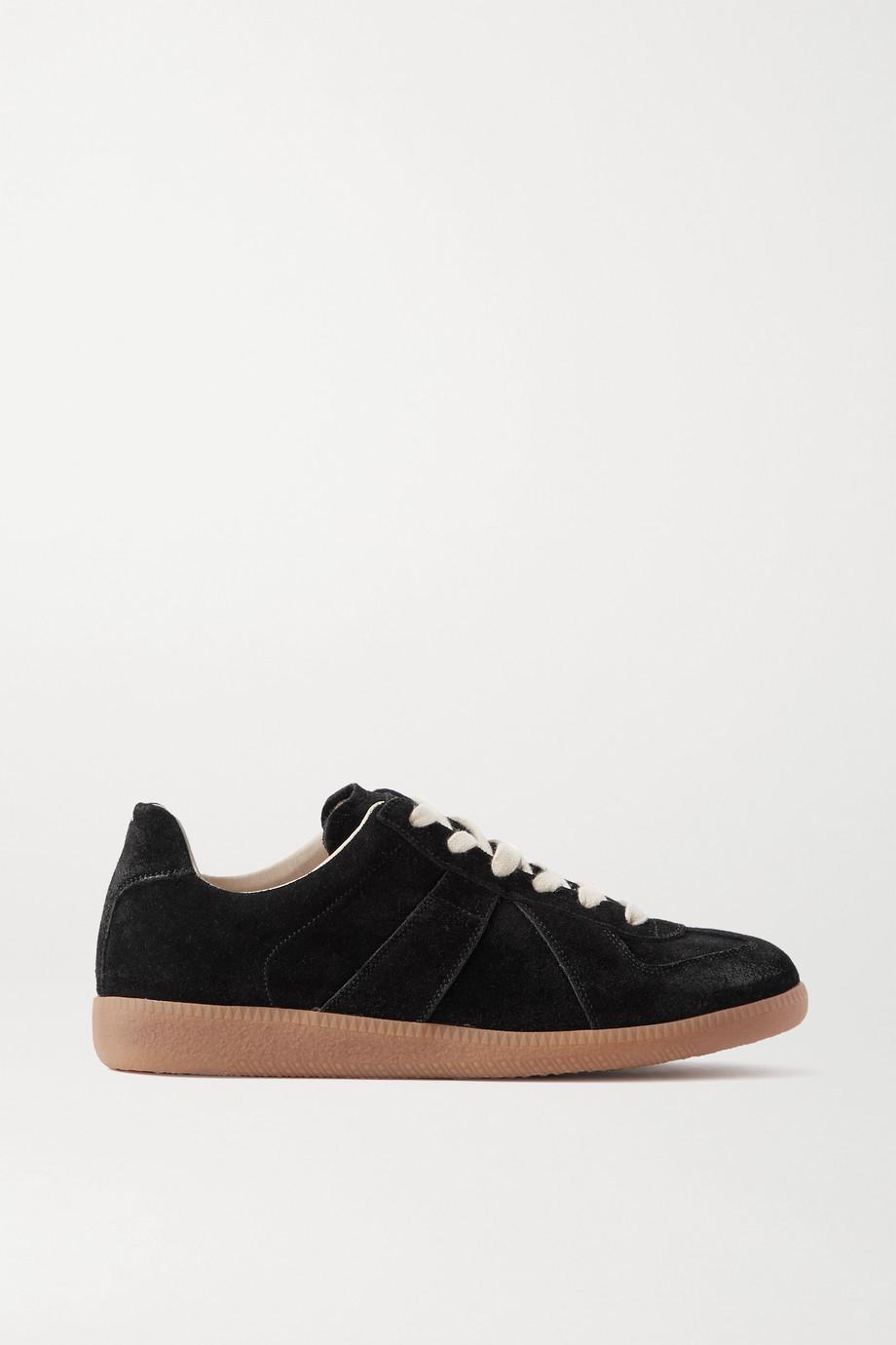 Replica leather and suede sneakers by MAISON MARGIELA