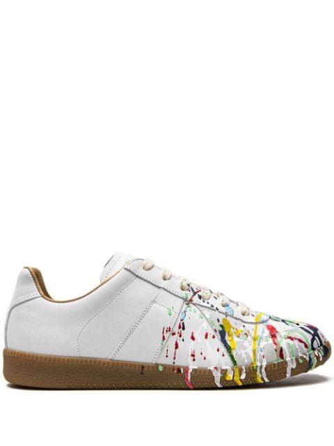 Replica paint-splatter sneakers by MAISON MARGIELA