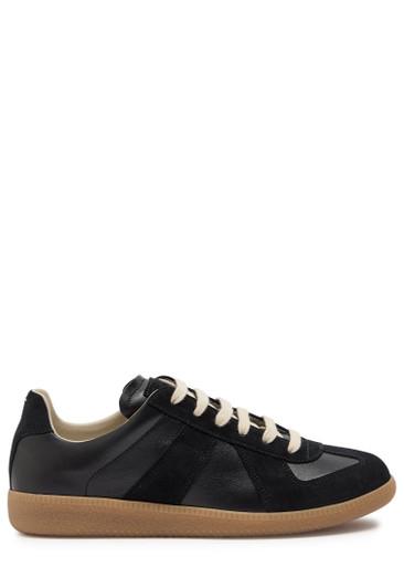 Replica panelled leather sneakers by MAISON MARGIELA