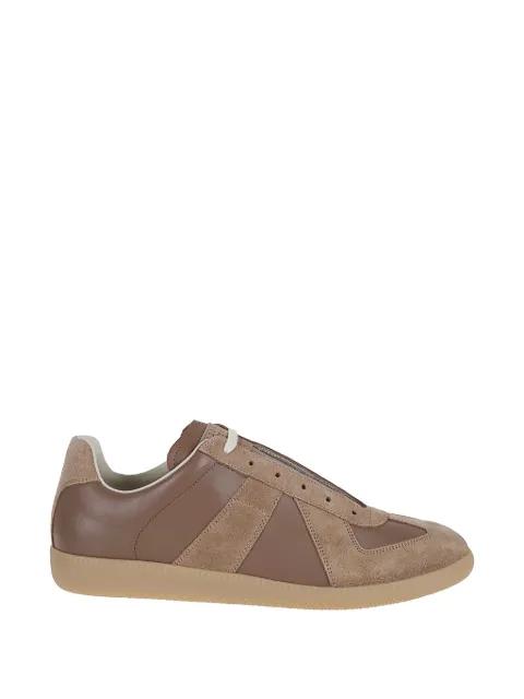 Replica panelled leather sneakers by MAISON MARGIELA