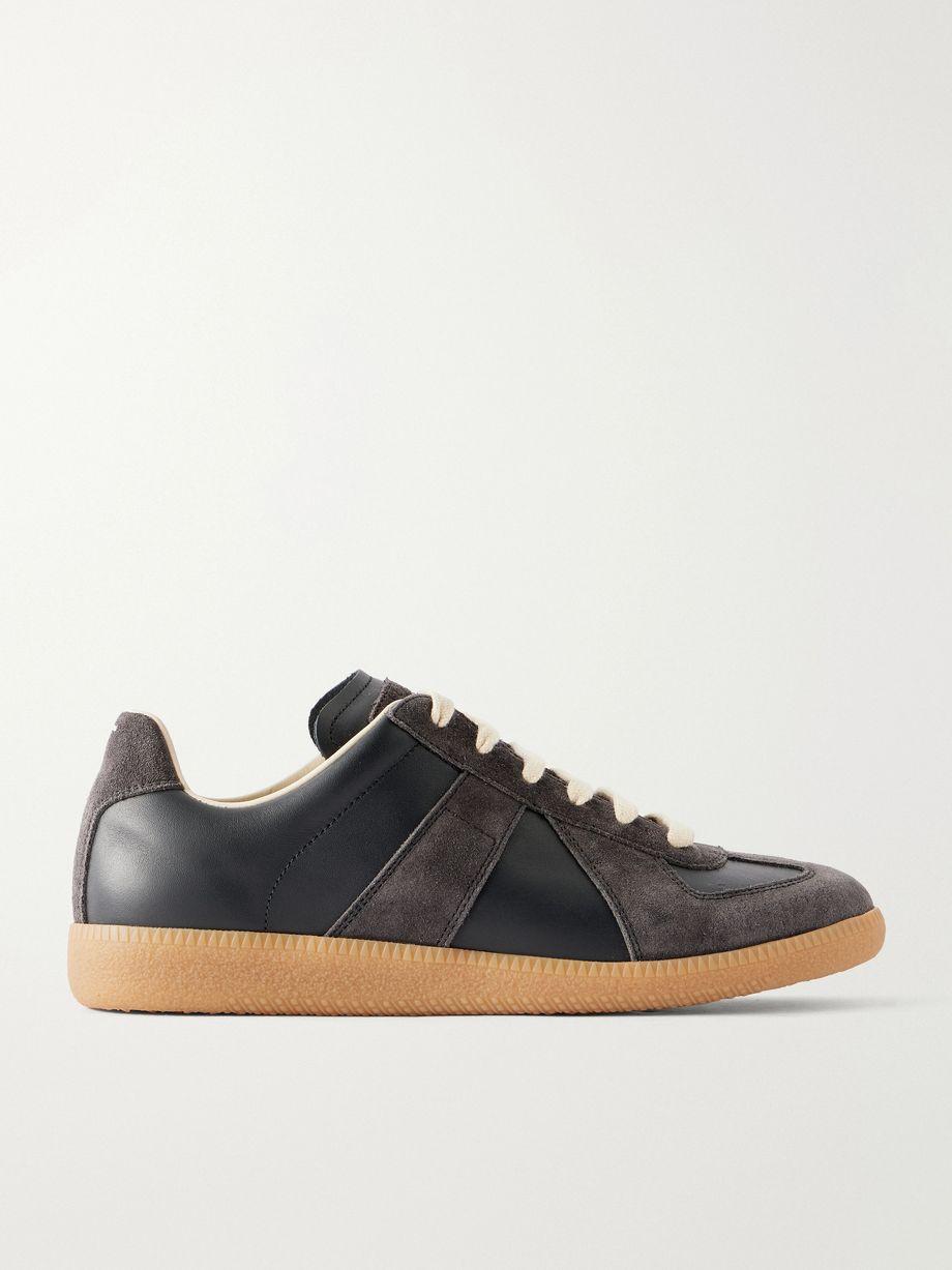 Replica suede and leather sneakers by MAISON MARGIELA