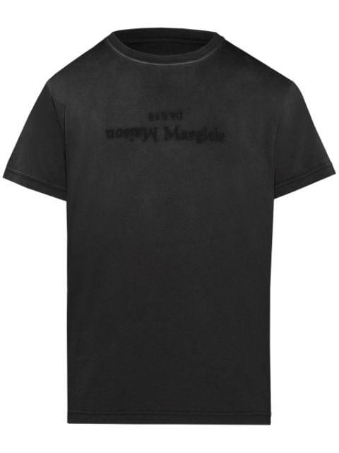 Reverse logo-print cotton T-shirt by MAISON MARGIELA