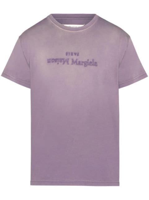 Reverse logo-print cotton T-shirt by MAISON MARGIELA