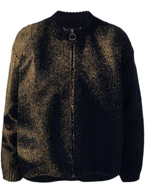Sandstorm contrasting-trim wool cardigan by MAISON MARGIELA