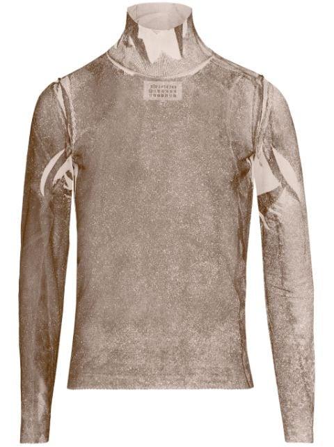 Semigraphic silk top by MAISON MARGIELA