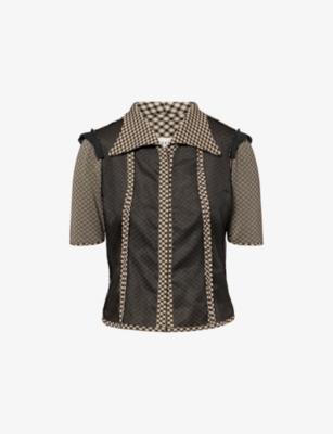 Short-Sleeve Collared Woven Shirt by MAISON MARGIELA