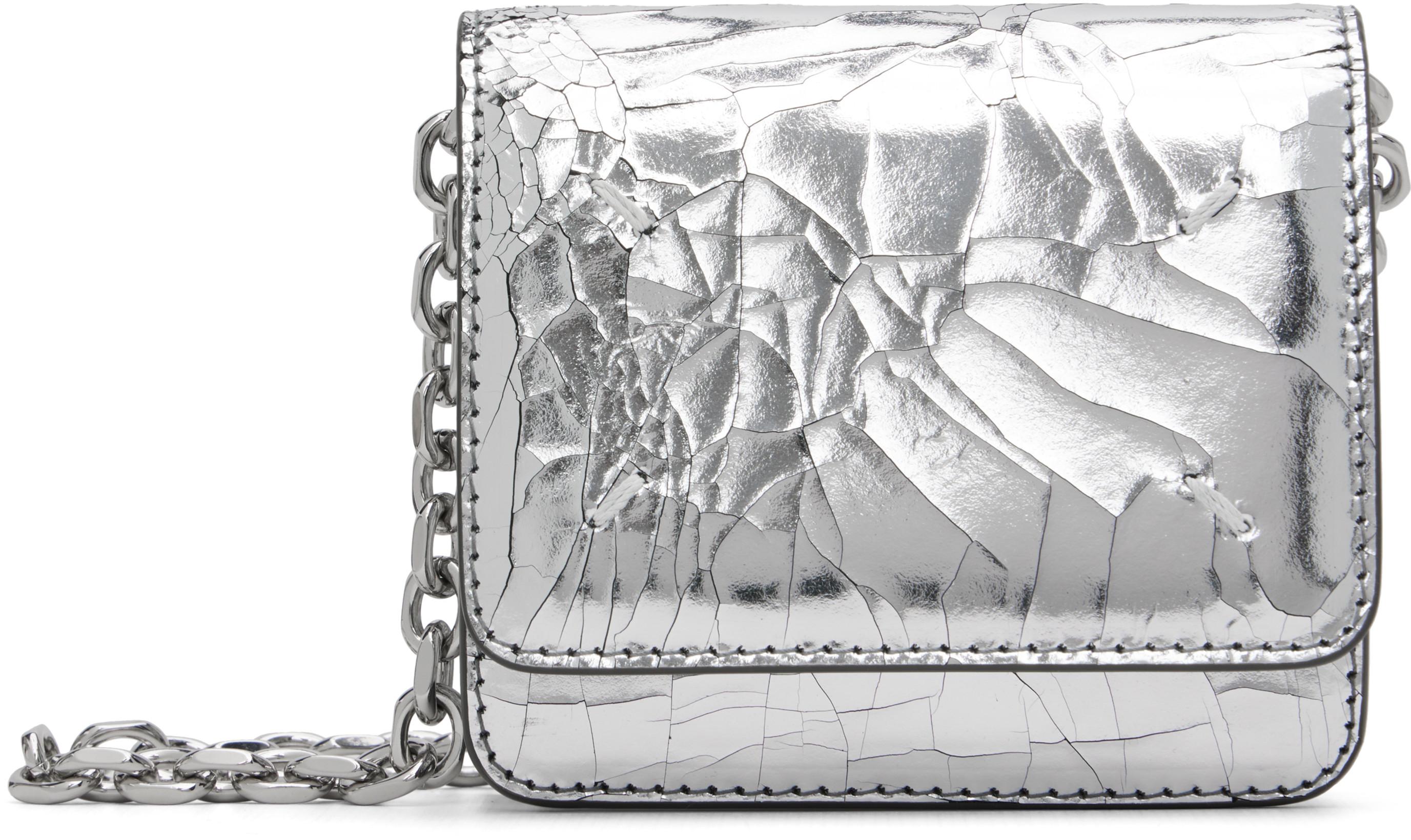 Silver Chain Small Wallet by MAISON MARGIELA