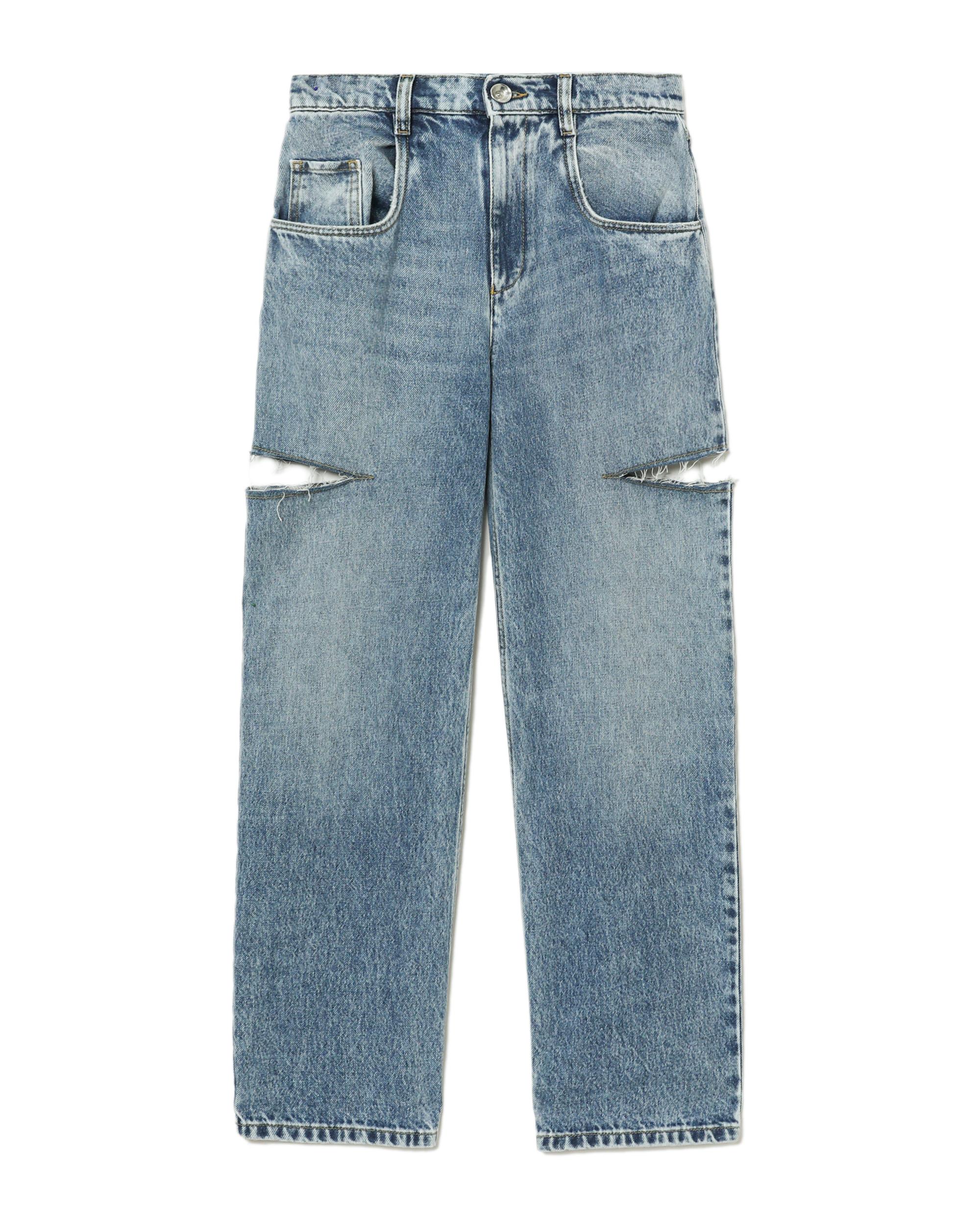Slash-detail denim jeans by MAISON MARGIELA