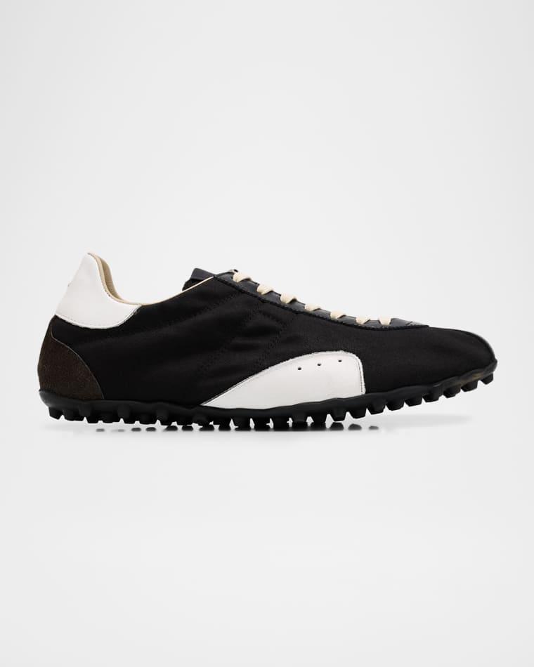 Sprinters Canvas and Leather Low-Top Sneakers by MAISON MARGIELA