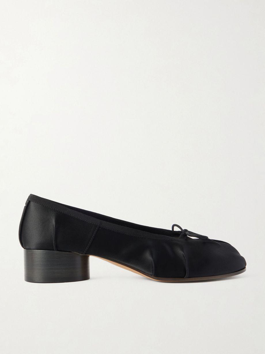 Tabi Ballerina split-toe satin pumps by MAISON MARGIELA Tabi Ballerina split-toe satin pumps by MAISON MARGIELA