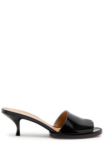 Tabi City Evening 55 glossed leather mules by MAISON MARGIELA