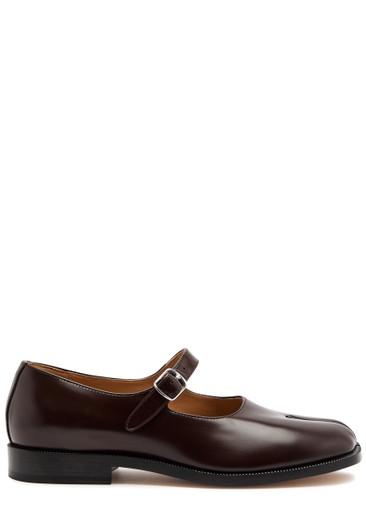 Tabi leather Mary Jane flats by MAISON MARGIELA