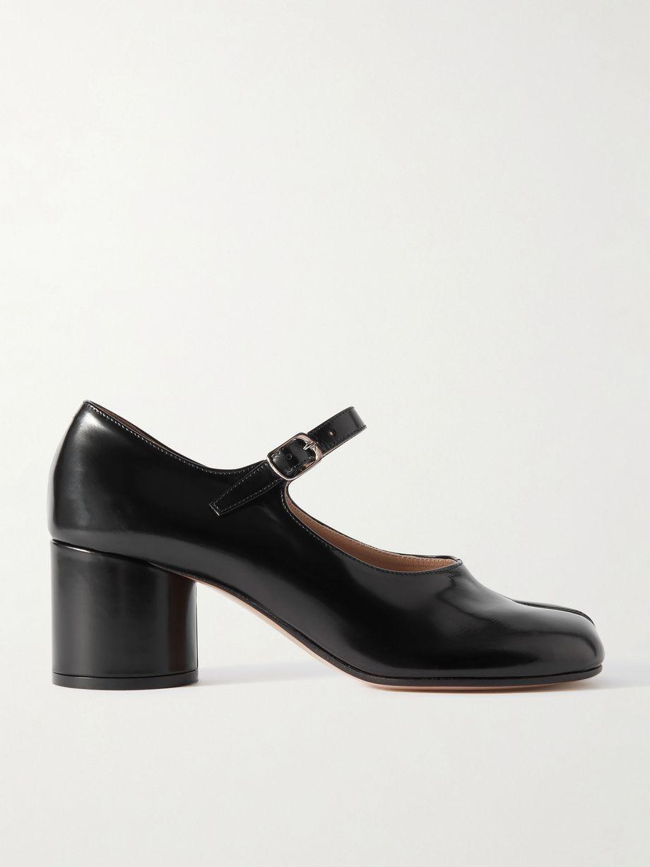 Tabi split-toe glossed-leather Mary Jane pumps by MAISON MARGIELA