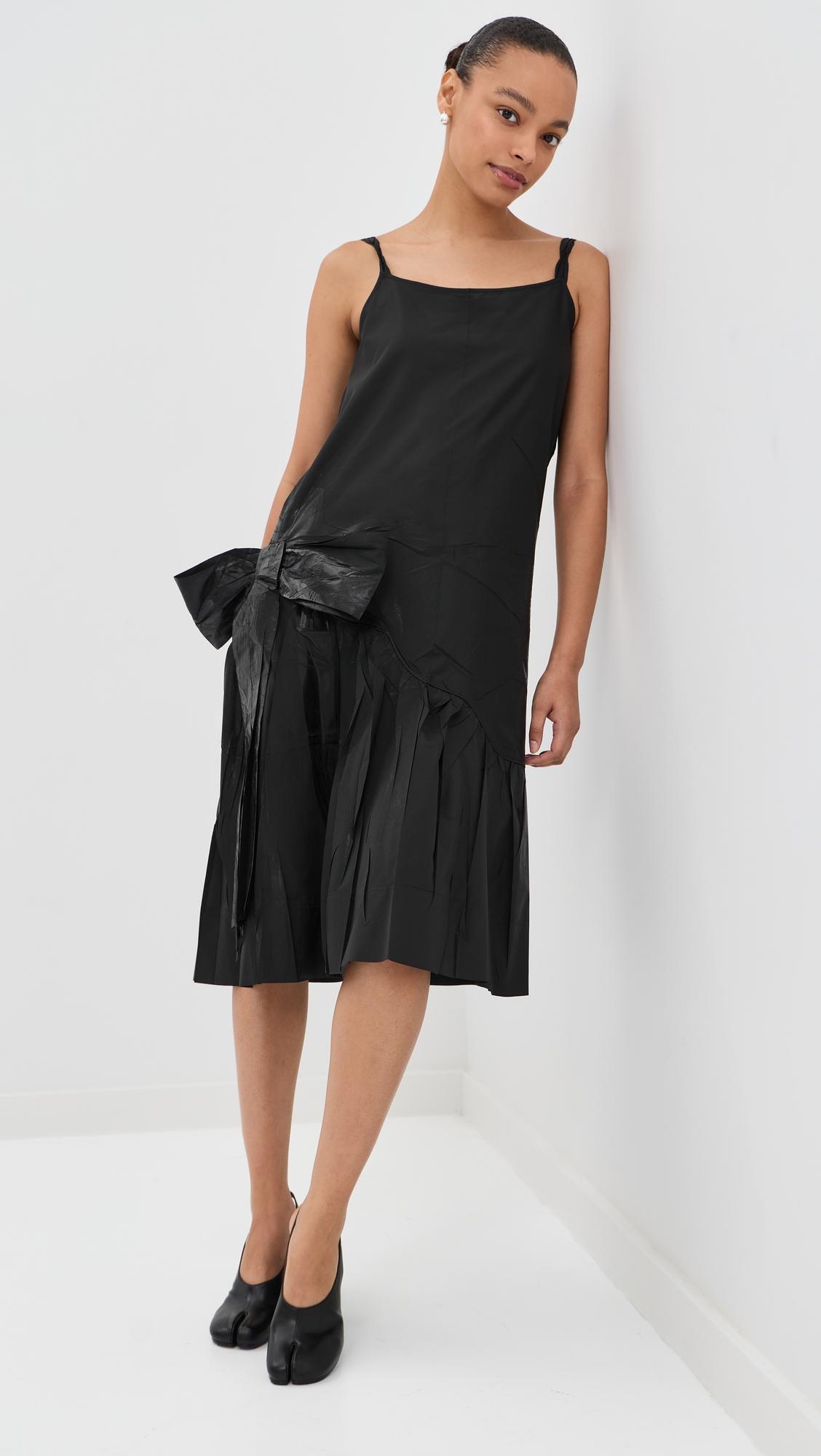 Taped Bow Midi Dress by MAISON MARGIELA