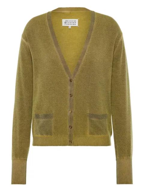 V-Neck knitted cardigan by MAISON MARGIELA