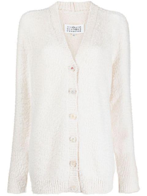 V-neck knitted cardigan by MAISON MARGIELA