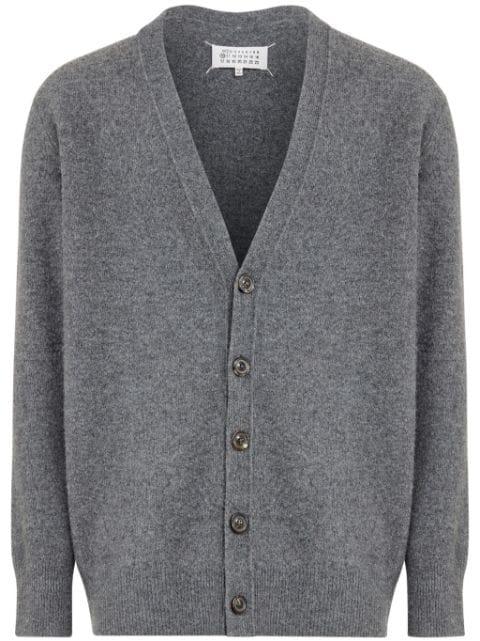 V-neck wool cardigan by MAISON MARGIELA