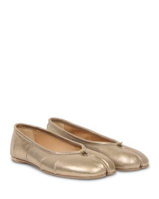 Women's Tabi Leather Ballerina Flats by MAISON MARGIELA