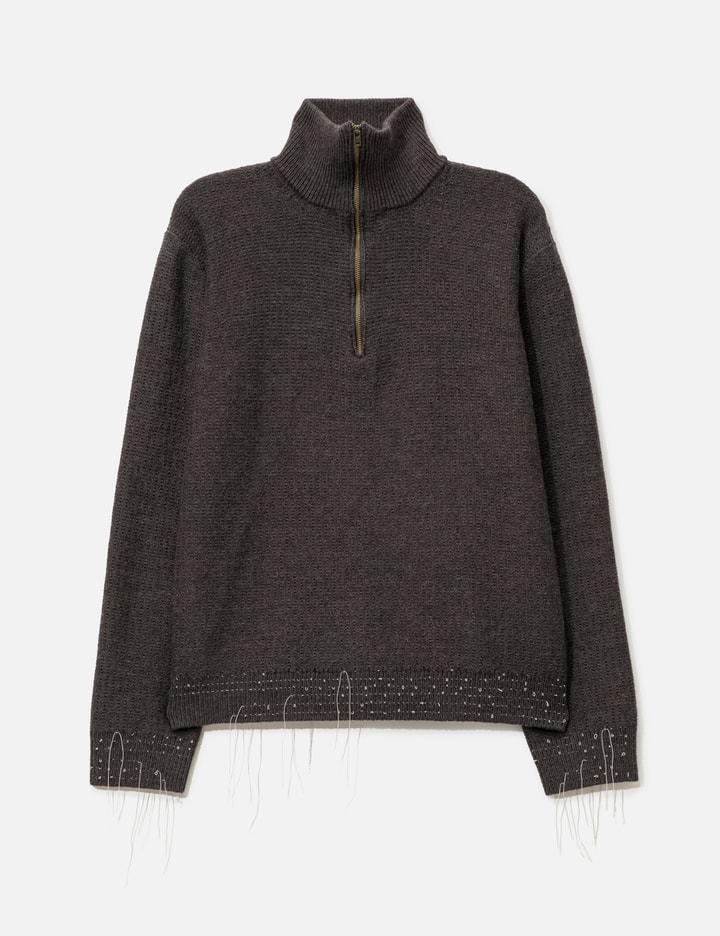 Wool Quarter-Zip Sweater by MAISON MARGIELA