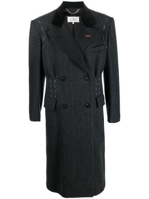 Work-In-Progress double-breasted coat by MAISON MARGIELA