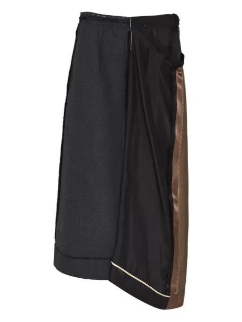 asymmetrical panelled skirt by MAISON MARGIELA
