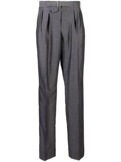 belted tapered trousers by MAISON MARGIELA