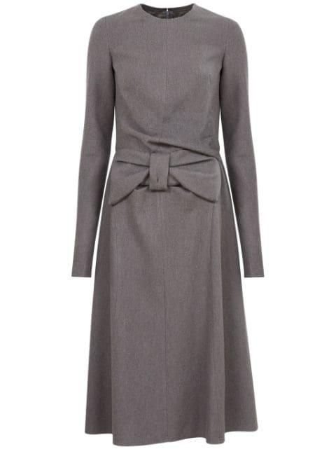 bow-detailing midi dress by MAISON MARGIELA