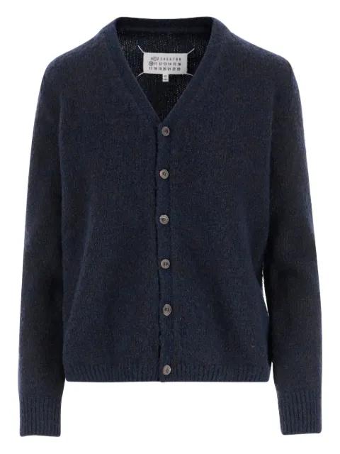 button-front stitching cardigan by MAISON MARGIELA