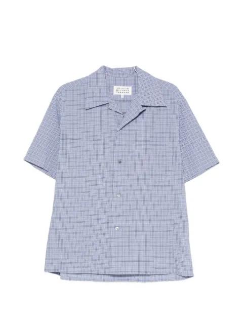 check-pattern camp-collar shirt by MAISON MARGIELA