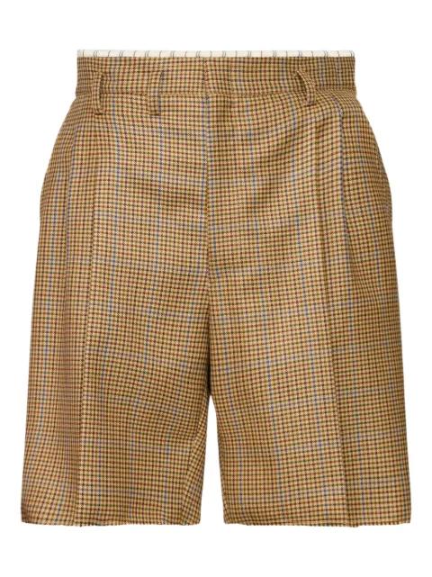 check-print tailored shorts by MAISON MARGIELA