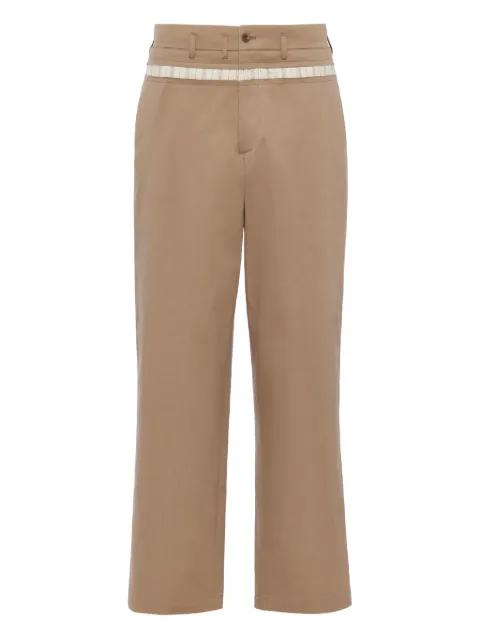 checked waistband regular trousers by MAISON MARGIELA