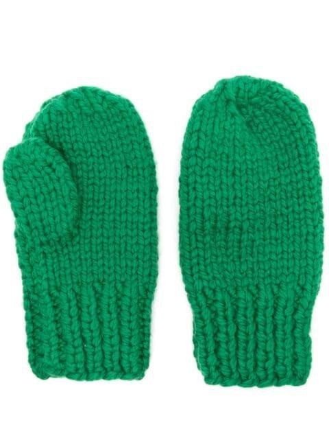 chunky-knit full-finger gloves by MAISON MARGIELA