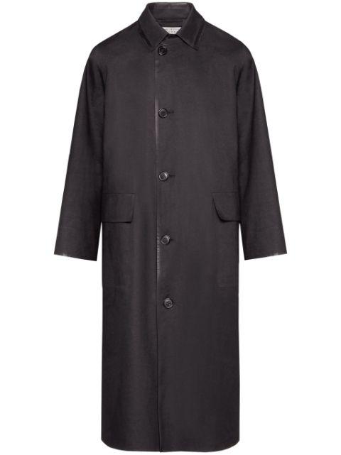 coated single-breasted coat by MAISON MARGIELA