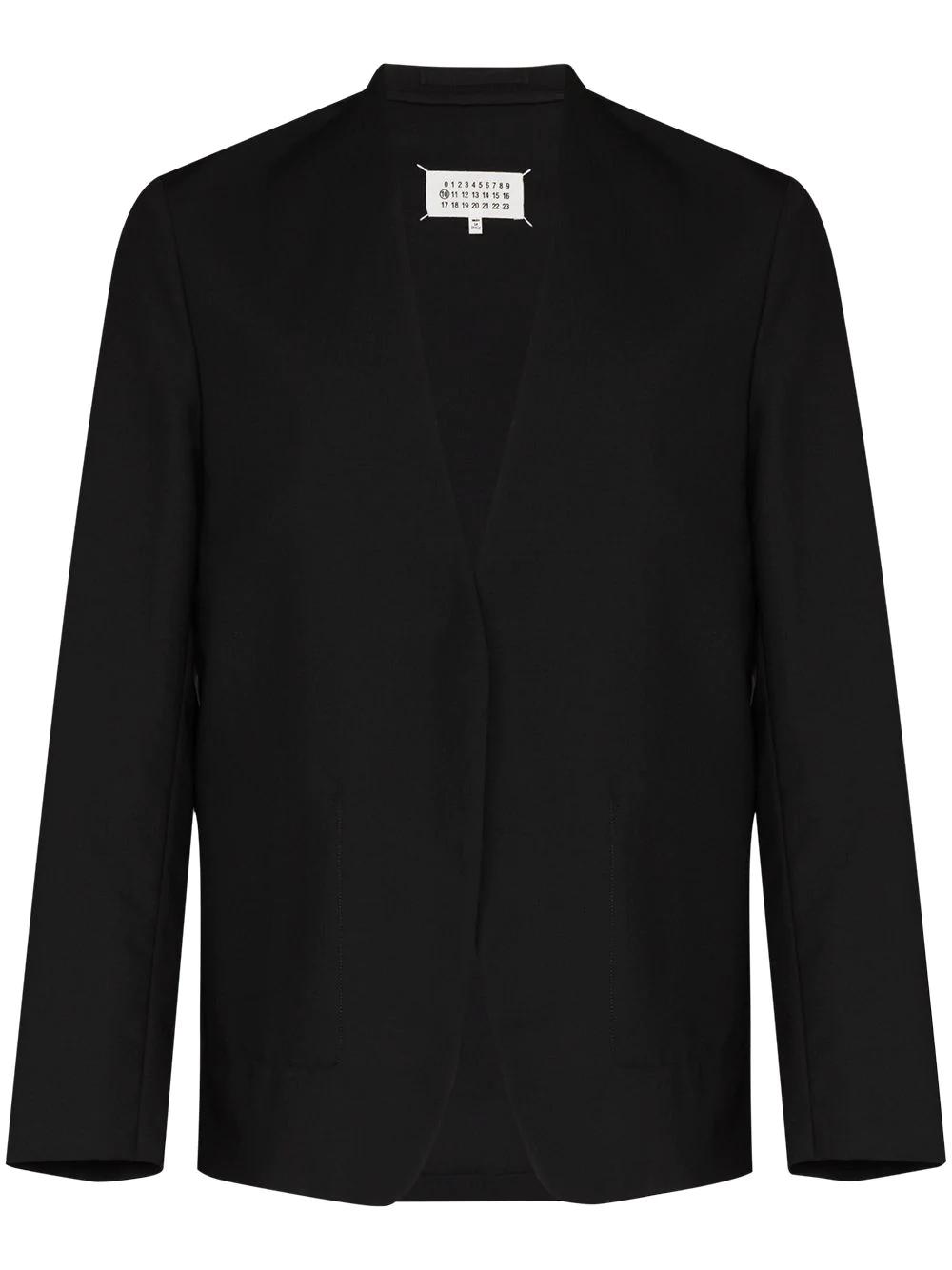 collarless single-breasted blazer by MAISON MARGIELA
