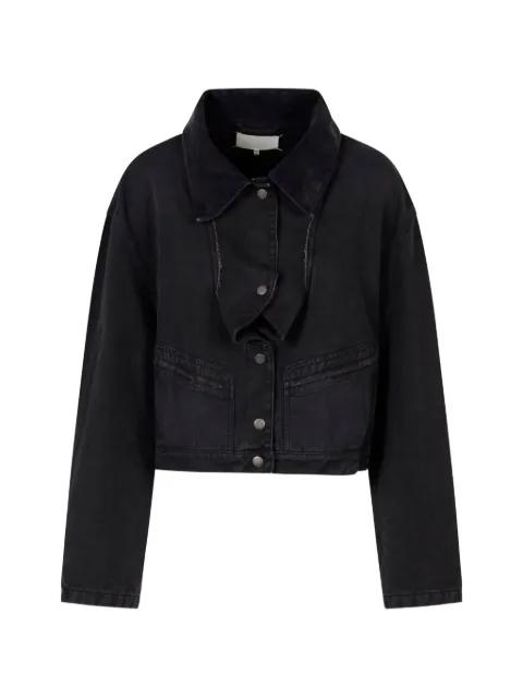 corduroy-collar Four-Stitch denim jacket by MAISON MARGIELA