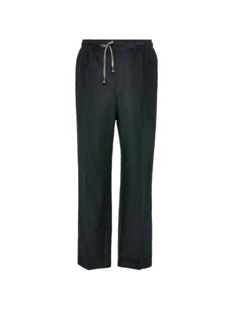 cotton drawstring straight-leg trousers by MAISON MARGIELA
