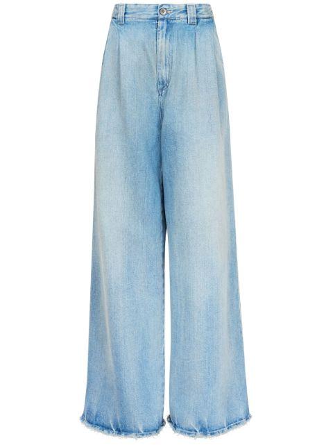 cotton wide-leg jeans by MAISON MARGIELA