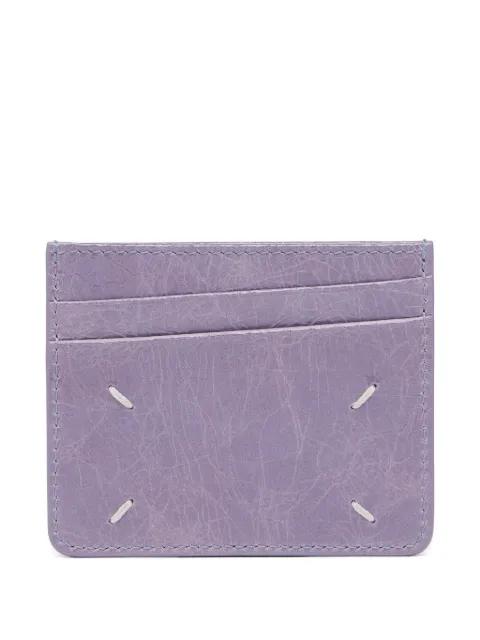 crackled-leather card holder by MAISON MARGIELA