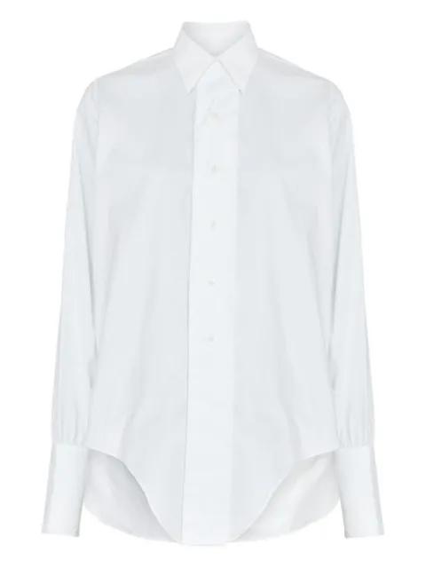 curved-hem shirt by MAISON MARGIELA