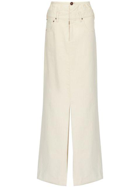 denim midi skirt by MAISON MARGIELA