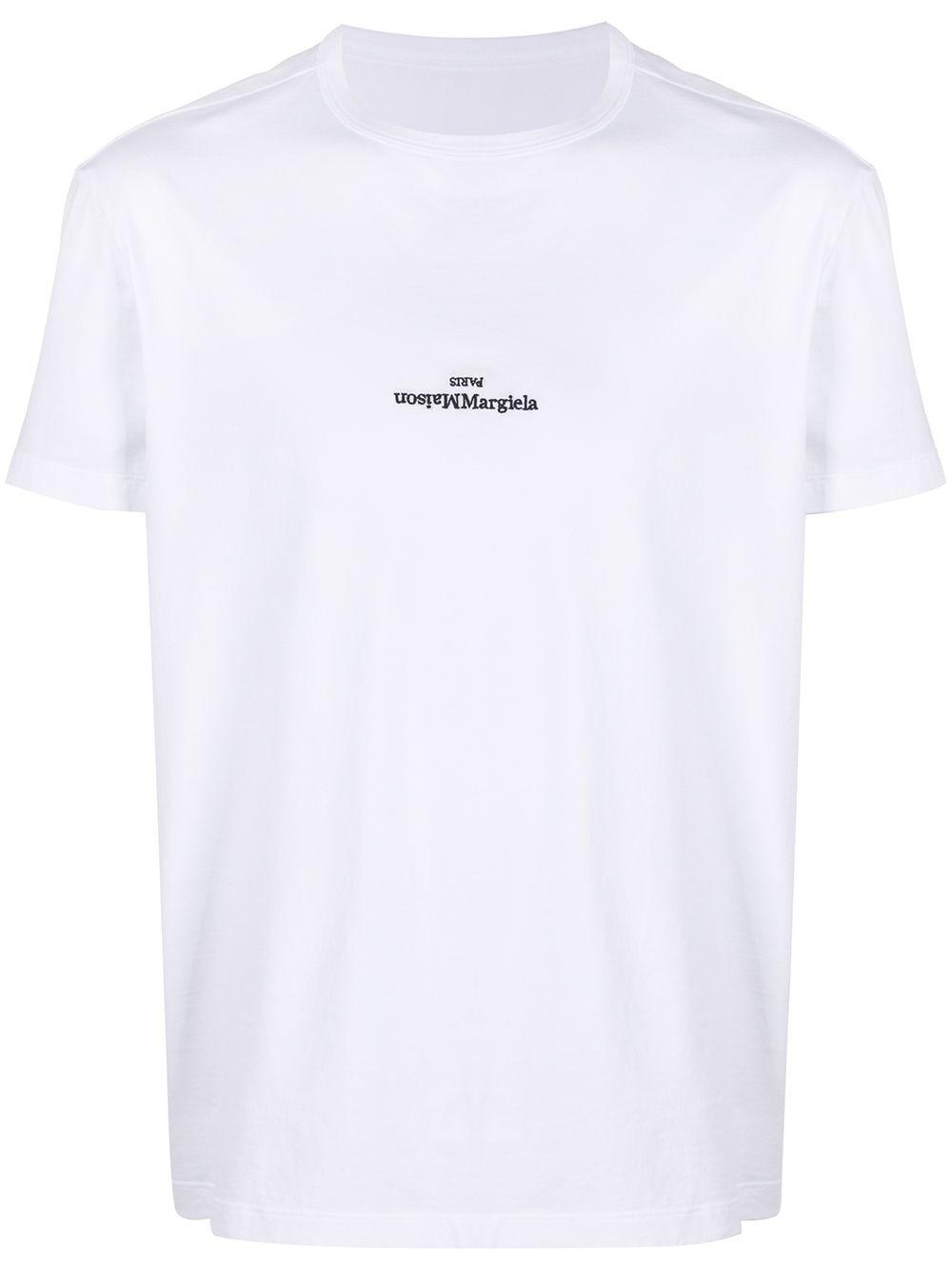 distorted-logo cotton T-shirt by MAISON MARGIELA