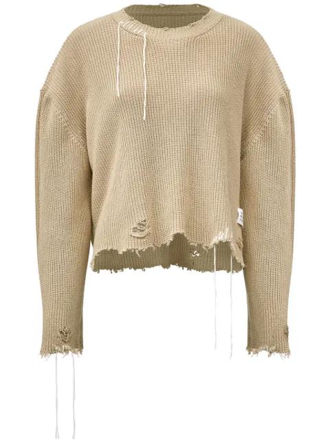 distressed knitted jumper by MAISON MARGIELA