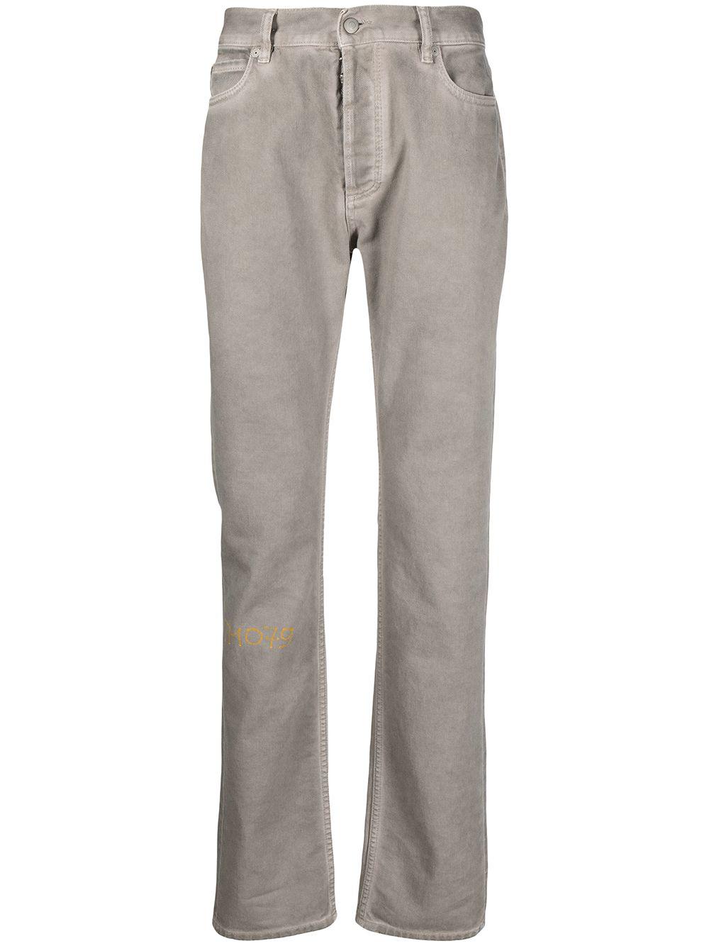 distressed straight-leg jeans by MAISON MARGIELA