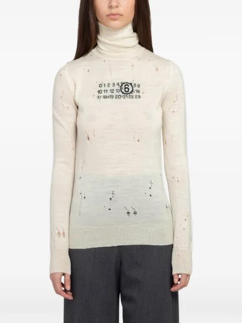 distressed wool sweater by MAISON MARGIELA