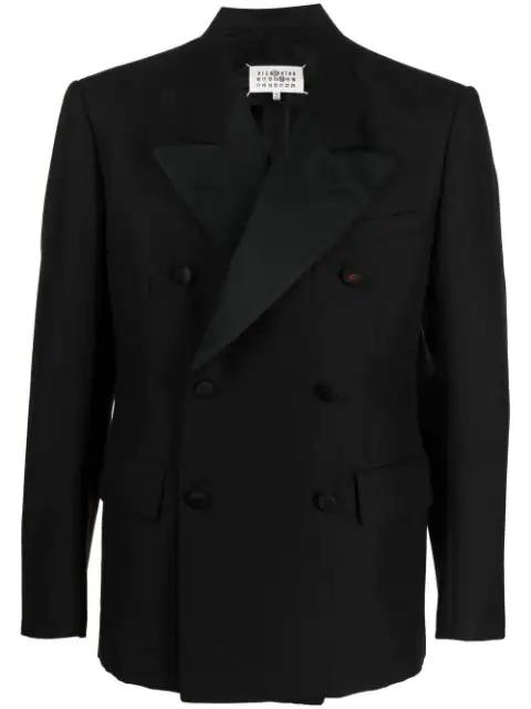 double-breasted mohair blazer by MAISON MARGIELA
