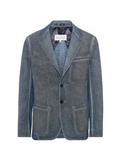 double-dyed single-breasted blazer by MAISON MARGIELA