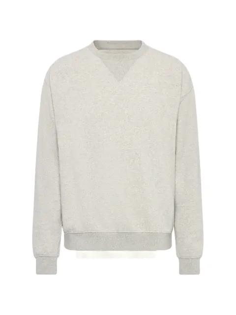 double-layered raw-hem sweatshirt by MAISON MARGIELA