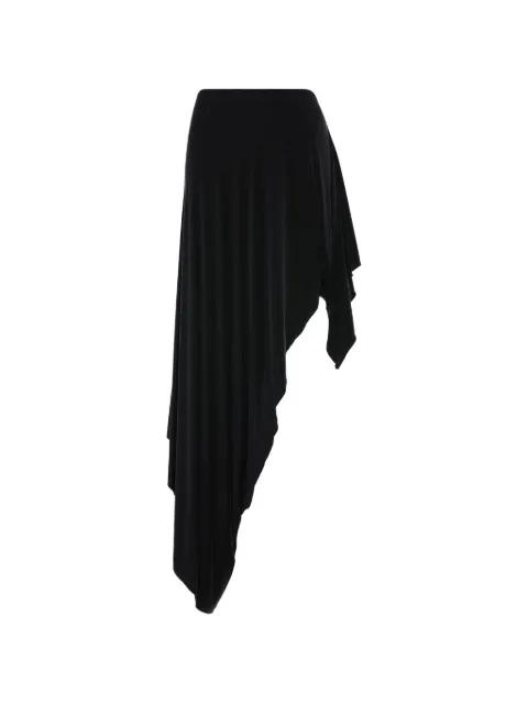 draped asymmetric midi skirt by MAISON MARGIELA
