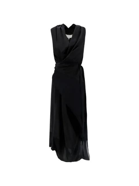 draped wrap-style midi dress by MAISON MARGIELA