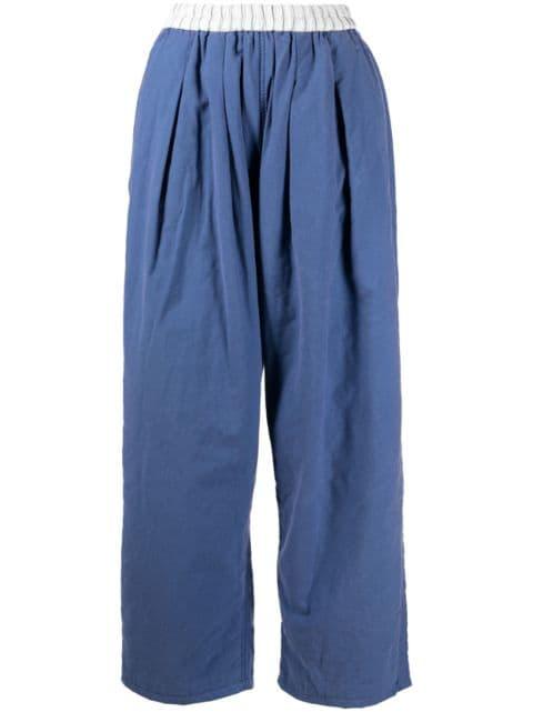 drop crotch cropped trousers by MAISON MARGIELA